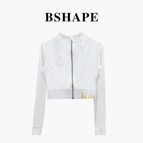 瑜伽服上衣金标DF短款立领夹克外套3567