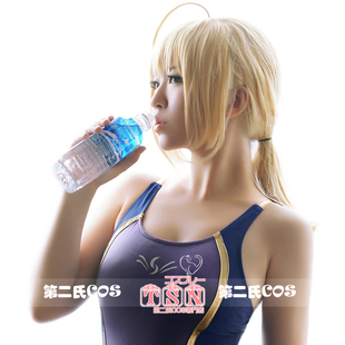 第二氏 Fate Zero saber阿尔托莉雅阿尔托利亚加厚金发COS假发316