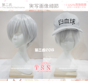 第二氏 工作细胞 白细胞 帅气 银发 白血球 COS假发 688
