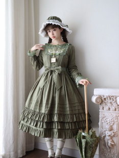 展示 刺绣全棉连衣裙Lolita洋装 草莓巫女 少女奈莉2.0