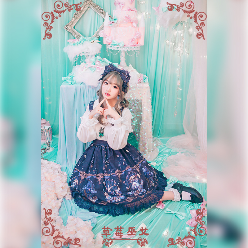 草莓巫女lolita爱丽丝alice半裙
