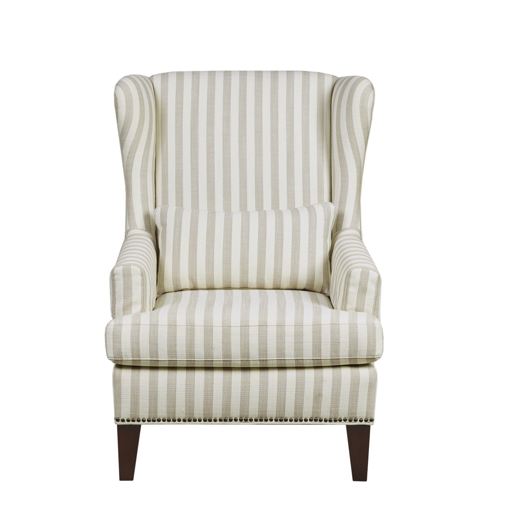 harbor美式布艺客厅乡村单人位布艺老虎椅沙发美式休闲椅house