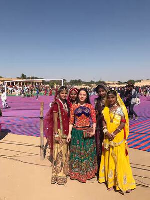 印度老绣手工修身露背上衣刺绣