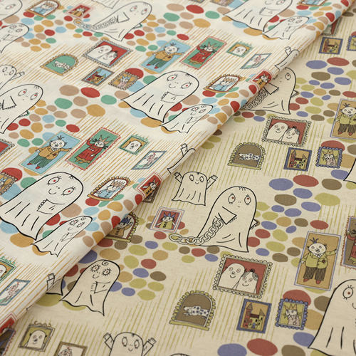 日本进口名师布棉麻胆小鬼拉班