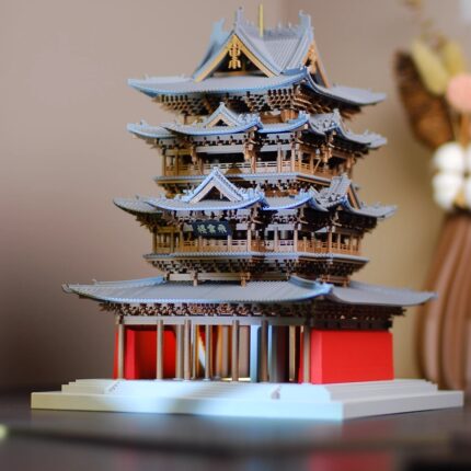 飞云楼古建筑模型 3D 打印 DIY 摆件 中式微缩收藏