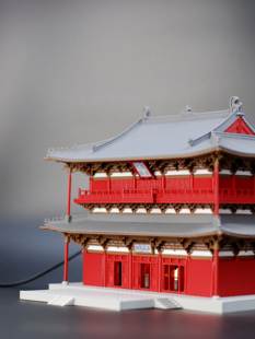 独乐寺观音阁模型 1:150 中国古建 3D 打印摆件 可拼装收藏