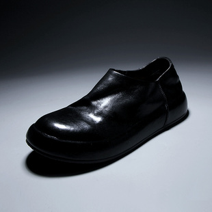 一脚蹬懒人穆勒鞋 手工水洗马皮乐福鞋 博肯鞋 厚底增高休闲皮鞋 男鞋