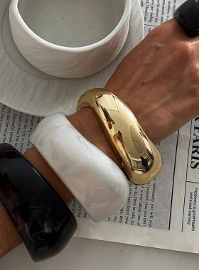 树脂手镯套装女个性不规则