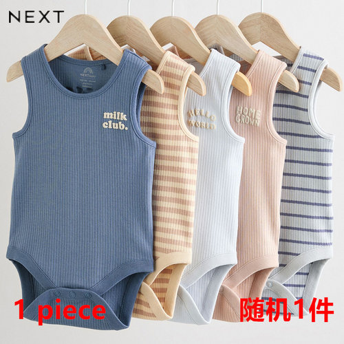 英国NEXT男宝宝无袖夏款包屁衣