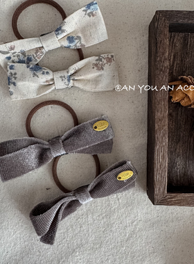 蝴蝶结发圈+1 ｜手工定制女孩小众发绳扎马尾头绳幼儿园好用发饰