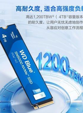 国行WD闪迪蓝盘SN5000 SN5100 500G 1T 2TB M.2 NVMe PCIe固态SSD
