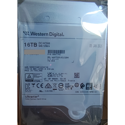 西数16TBSAS硬盘服务器企业级