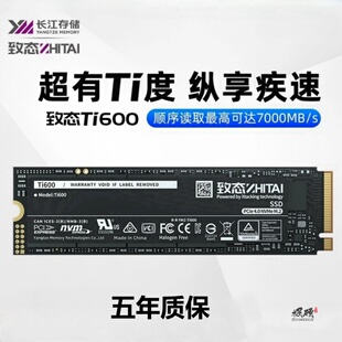 M.2笔记本电脑SSD 致态 1TB 长江存储Ti600 m2固态硬盘2TB ZhiTai