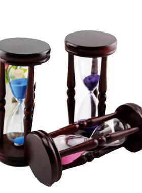 老友沙漏木质摆件新中式礼品