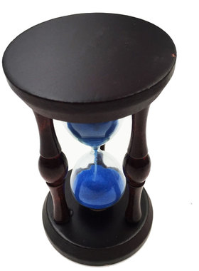 复古木质沙漏分钟计时器玩具摆件