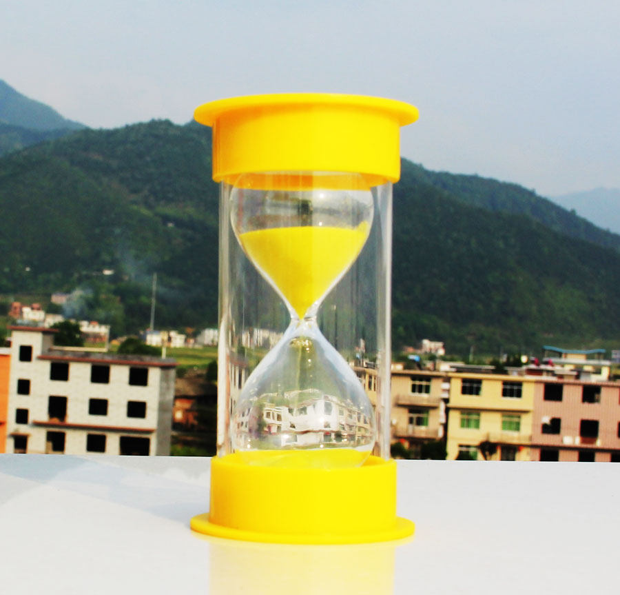 diy儿童分钟塑料防摔沙漏计时器