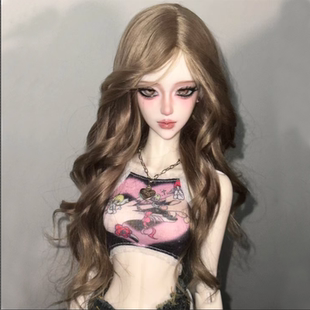 灰羽人形正版SD/BJD娃4分若青女娃单素头可动关节树脂娃