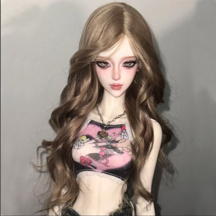灰羽人形正版SD/BJD娃4分若青女娃单素头可动关节树脂娃