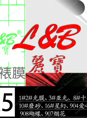 丽宝220克A5冷裱膜 光亚磨砂星幻镭射大头贴 冷裱膜 100张一包