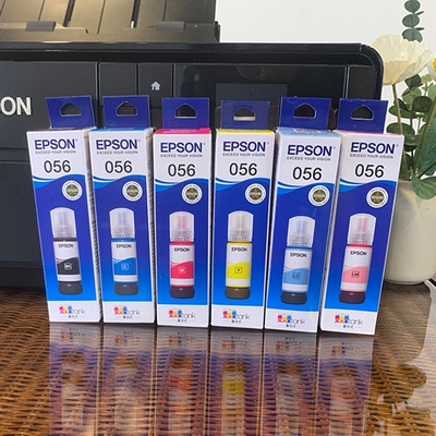 EPSON 爱普生原装056墨水 适用L8058 L18058墨仓打印机 原装正品