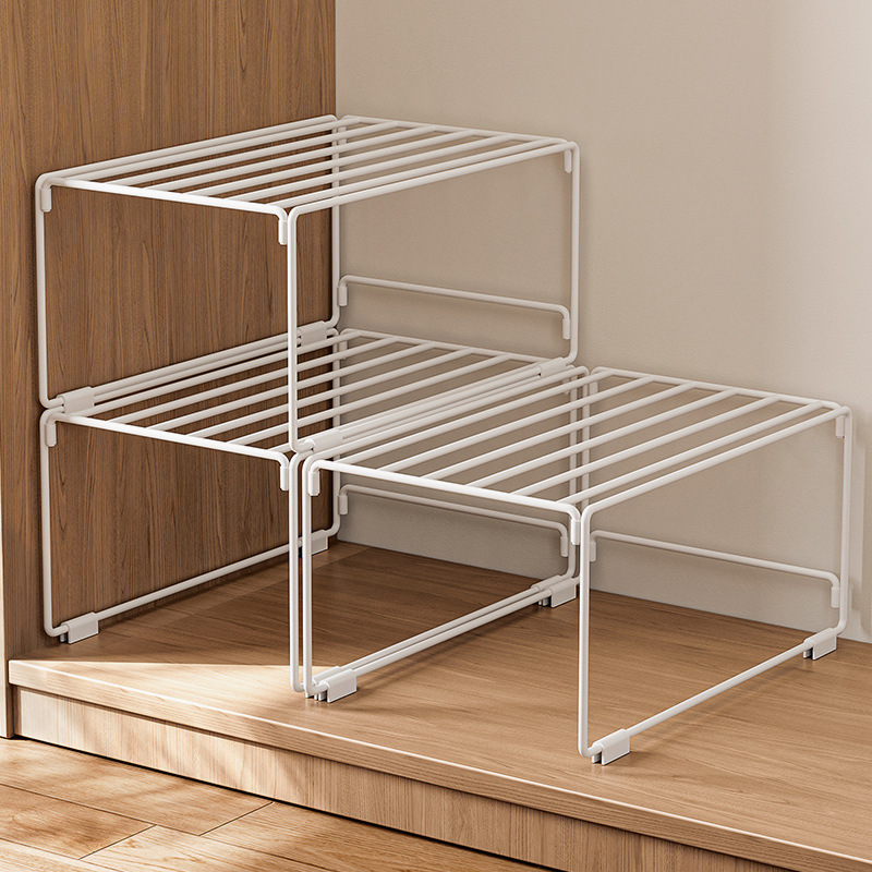 衣柜收纳分层架家用宿舍衣橱柜子放衣服整理隔层衣物收纳盒置物架