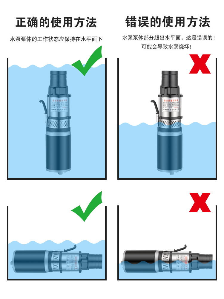 直流泵深井泵小型潜水泵12V24V48V60V电瓶抽水机高扬程农用抽水泵