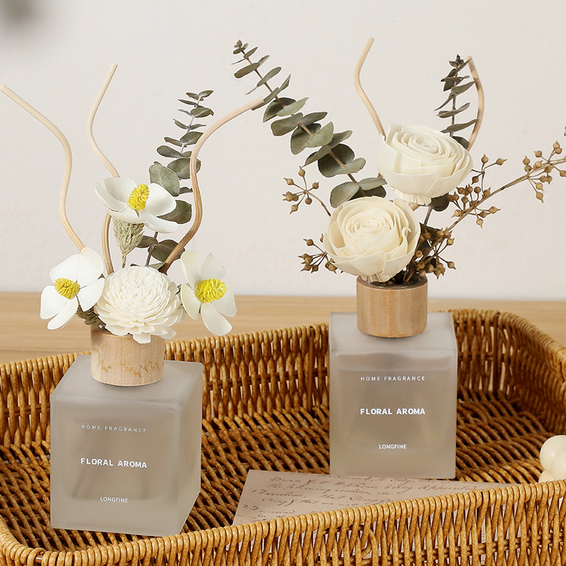 花束无火藤条香薰室内酒店家用持久香氛茶香厕所清新除臭伴手礼
