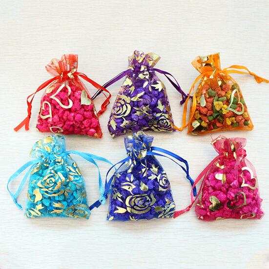 烫金网纱可挂式香包 香灵草香薰木粒香包 飘香袋多色可选清新空气