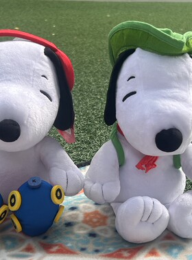 外贸hallmark史努比snoopy玩偶毛绒玩具公仔睡觉抱枕生日礼物女