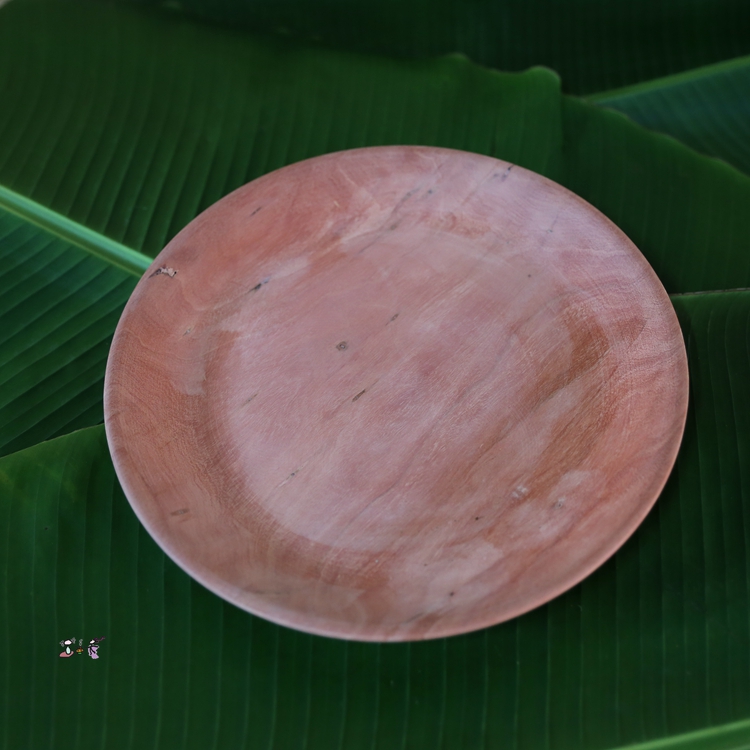 红花梨圆木盘 实木果盘红木原木云南天然茶盘首饰盘无油漆4d5至10