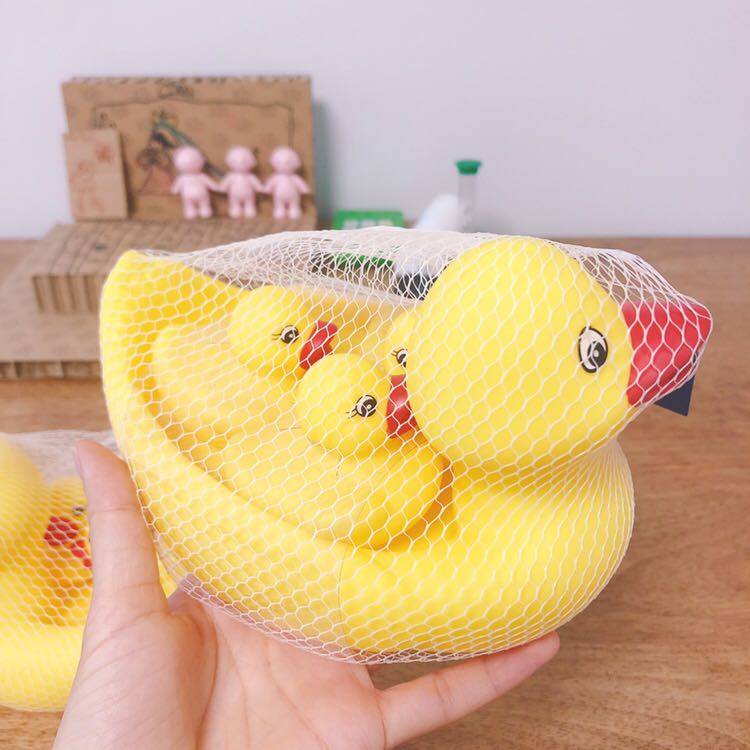 大黄鸭小黄鸭一起洗澡鸭儿童宝宝戏水玩具早教认知漂浮游泳玩偶