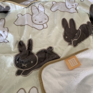 Moomin珊瑚绒四季通用小毯子办公室午休毯披肩宝宝小毛毯抱枕