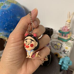 现货包邮日单花盆装饰挂件可爱卡通丑萌女孩丑丑的女孩也自信如花