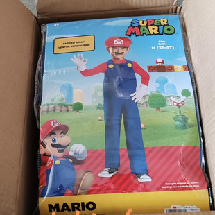 出口儿童成人演出服万圣节COSPLAY装 扮晚会道具马里奥公主恐龙