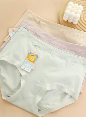 彩田内裤女云柔棉金标1A31A中高腰大码石墨烯裆少女女士内裤1A315