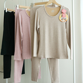 6623 磨毛防寒发热秋衣秋裤 上可女冬季 蚕丝山羊绒加厚保暖内衣套装