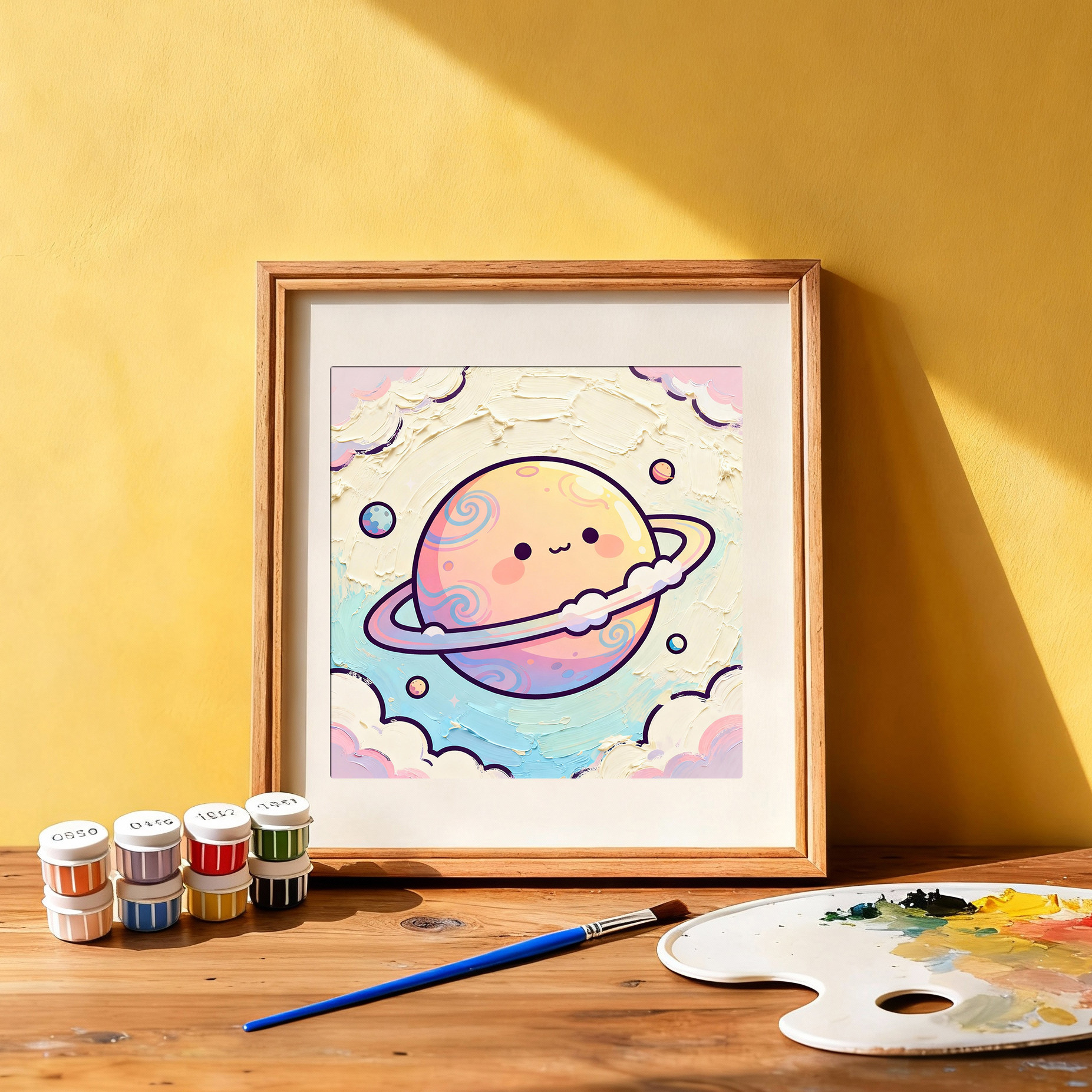 星际治愈系儿童手绘diy数字油画绘画套装,家居饰品,DIY/数字油画,淘宝优惠券,粉丝福利购,淘宝优惠卷