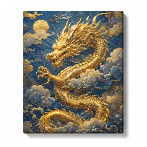 国风传奇 中阶diy数字油画 新中式吉祥手绘填色丙烯画装饰画挂画