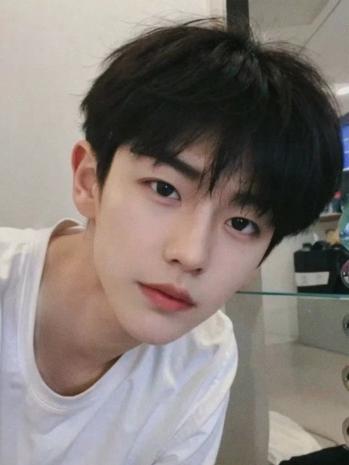 假发男网红同款中分短直发韩日系假发男发气质短发套学生头少年感