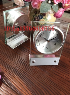 现货：皮质闹钟 机械座钟 客房钟静音机芯 钟表 台钟 电子闹钟