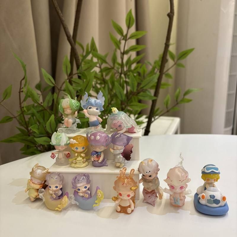 dimoo系列二创萌粒改娃潮玩diy公仔盲盒玩具手机钥匙链小挂件配饰