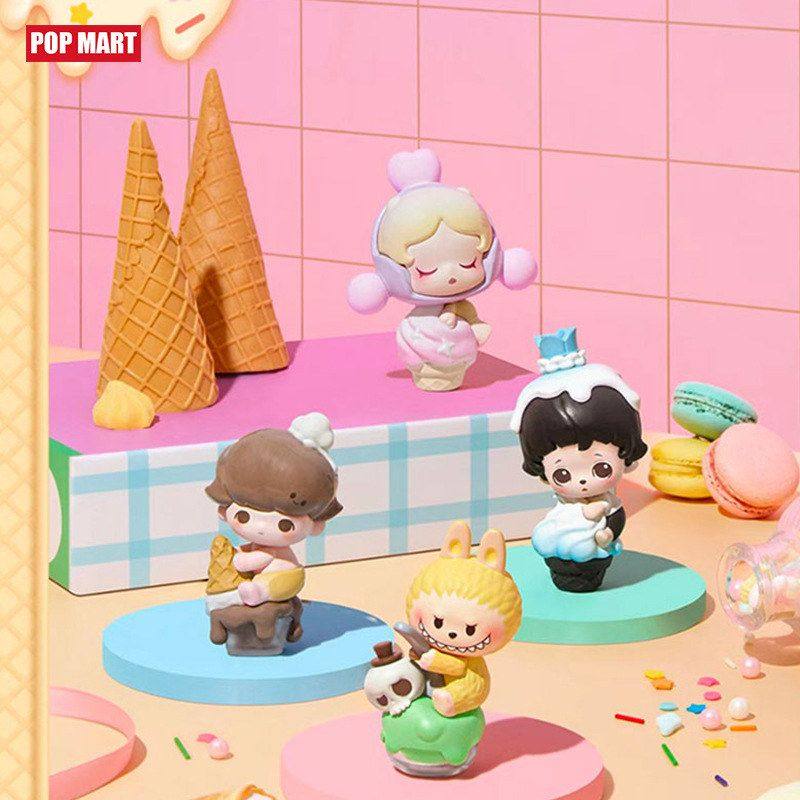 热化冰淇淋泡泡玛特盲盒手办儿童玩具网红爆款pop玩偶潮玩摆件