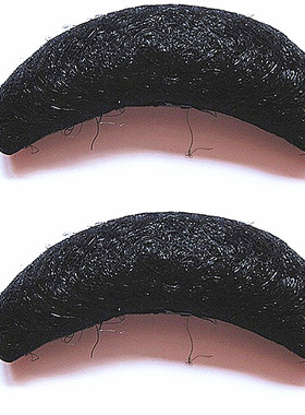 牛角包古装假发舞台戏剧造型黑色盘发垫发儿童汉服月牙垫发发包