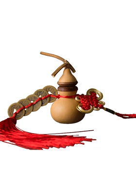 门对门五帝钱开口葫芦挂件