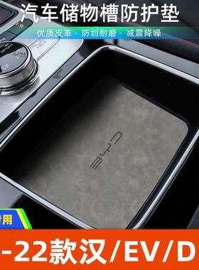 适用于比亚迪20-22款汉EV=DM中控装饰水杯垫汽车门槽垫改装防滑垫