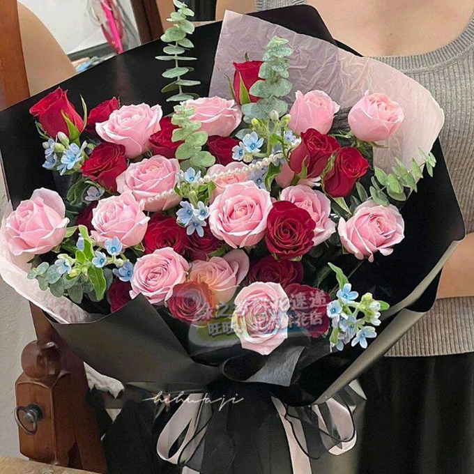 6.1儿童节北京同城混搭玫瑰花鲜花速递同城配送生日鲜花北京花店