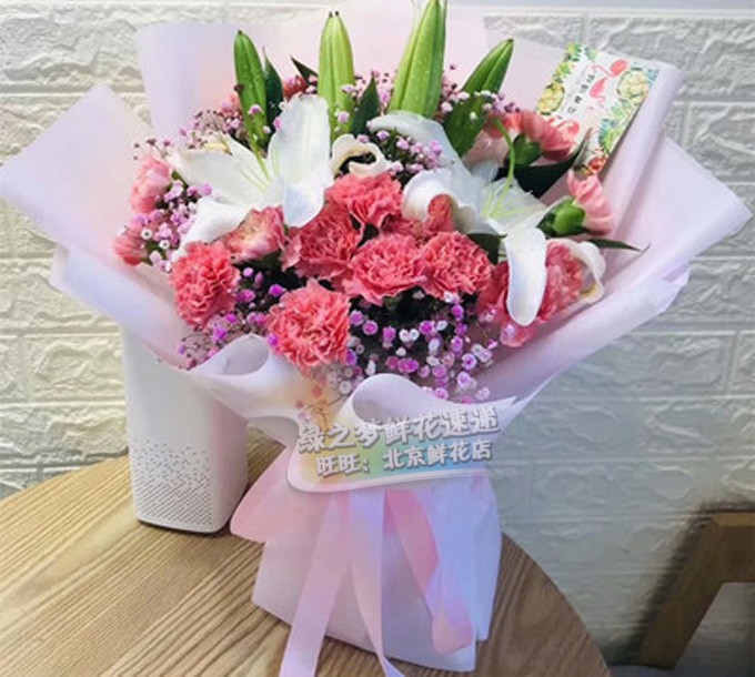 生日鲜花北京鲜花店送花全国鲜花速递康乃馨百合花束鲜花天津同城