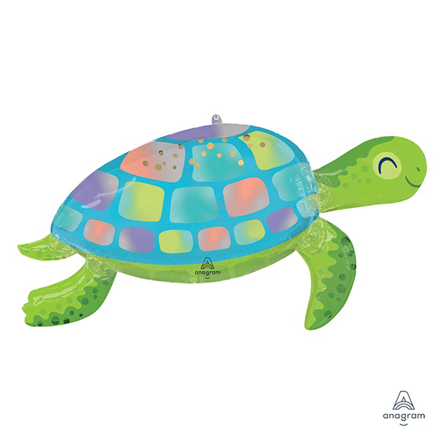 Anagram海龟ins风卡通大号铝膜气球儿童周岁生日装饰派对场景布置