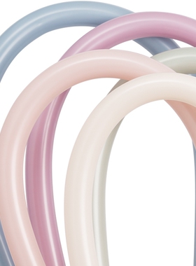 落日余晖淡雅柔和长条魔术气球纯色花束卡通造型进口加厚儿童生日