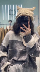 正品 m剪吊牌 柚丁针织毛衣